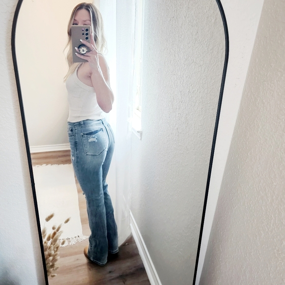 Judy Blue High Rise Bootcut Jeans Size 1/25 Slight Distressing Work Or Play NWT - Picture 11 of 15